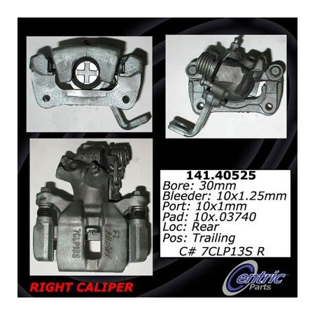 Centric Semi-Loaded Brake Caliper, Parts, 141.40525 141.40525